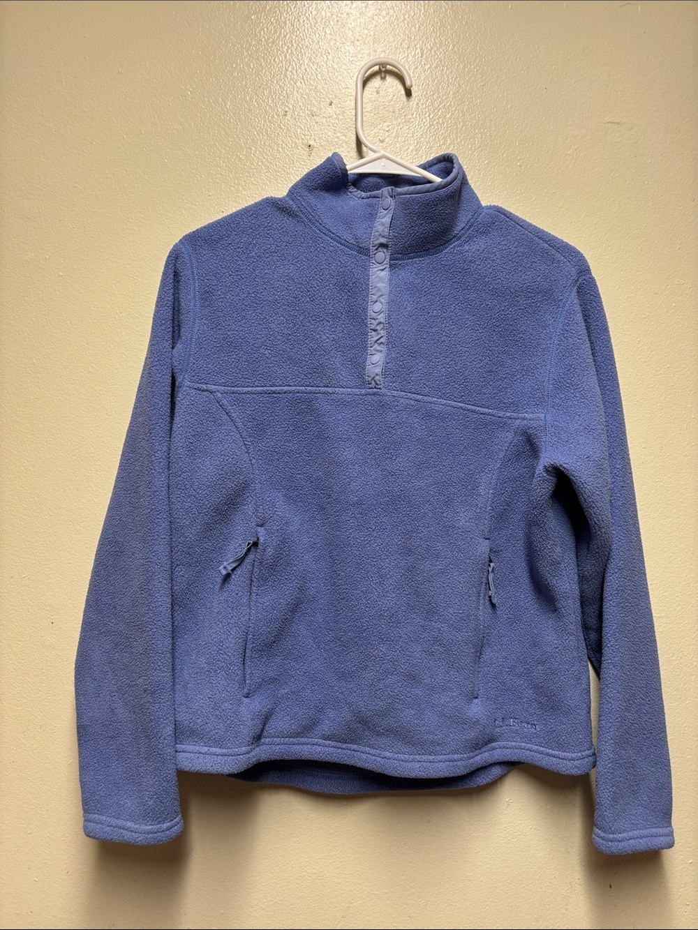 L.L.Bean snap t fleece pullover womens medium